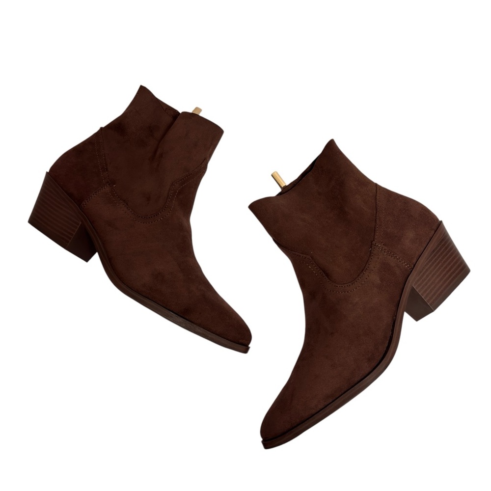 SM NEW YORK BROWN BRANTLEY CHOCOLATE GOLD WOMEN BOOTS SIZE 10 NEW